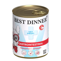 Best Dinner Vet Profi Exclusive Gastro Intestinal Говядина и сердце Влажный корм для собак с чувствительным пищеварением 340 г