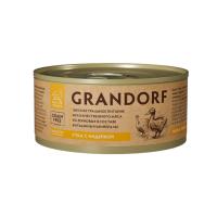 GRANDORF Утка с индейкой Консервы для собак 185 г