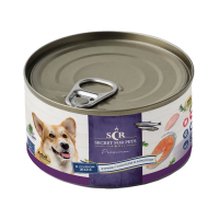 SECRET Premium Курица с лососем и анчоусами в желе Консервы для собак 185 г