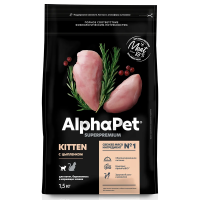 AlphaPet с цыпленком для котят, беременных и кормящих кошек