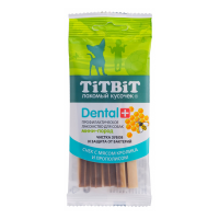 TiTBiT DENTAL+ Снек с мясом кролика и прополисом для собак мини-пород