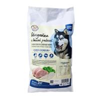 Важный хвост Индейка с белой рыбкой Сухой корм для собак средних и крупных пород