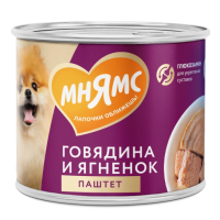 Мнямс Паштет из говядины и ягненка для собак всех пород «ЗДОРОВЫЕ СУСТАВЫ» 200 г