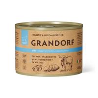 GRANDORF Паштет из говядины с бататом и цветной капустой Консервы для собак 200 г