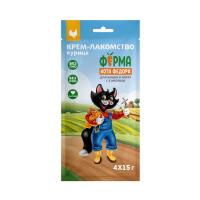 Ферма кота Федора Крем-лакомство для кошек и котят из курицы 4 шт х 15 г