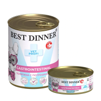 Best Dinner Exclusive Vet Profi Gastro Intestinal Телятина с потрошками Влажный корм для собак с чувствительным пищеварением 100 г