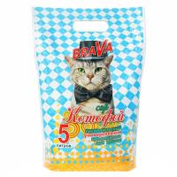 BRAVA Наполнитель минеральный впитывающий Сэр Котофей 5 л