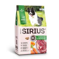 Sirius Premium Говядина с овощами Сухой корм для взрослых собак