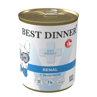 Best Dinner Vet Profi Renal Индейка Влажный корм для собак при почечных заболеваниях 340 г