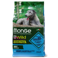 Monge BWild GRAIN FREE Adult Acciughe Беззерновой корм из анчоуса для собак всех пород