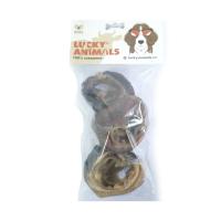 Lucky Animals Ухо среднее говяжье Лакомство для собак 3 шт