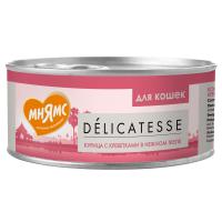Мнямс Курица с креветками в нежном желе для кошек Delicatesse 70 г