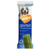 Мнямс DENTAL лакомство для собак "Зубные спонжи" с эвкалиптом 25 г