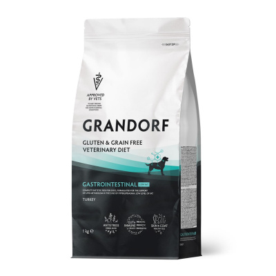 GRANDORF VET Gastrointestinal Low Fat Сухой корм для собак с низким содержанием жира  Вес 1 кг