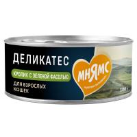 Мнямс Кролик с зеленой фасолью для кошек "Паштет по-мальтийски" Delicatesse 100 г