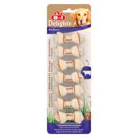 8in1 DELIGHTS Beef XS Косточка с говядиной для мелких собак, 7,5 см, 7 шт. в упаковке