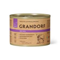 GRANDORF Паштет из говядины Консервы для собак  200 г