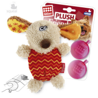 Собачка со сменными пищалками PLUSH FRIENDZ 13 см GiGwi