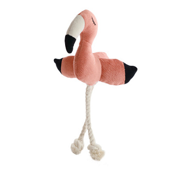 Фламинго с канатом и пищалкой 24 см, Mr.Kranch