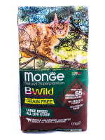 Monge BWild Беззерновой Large Буйвол, картофель и чечевица Сухой корм для котят и крупных кошек