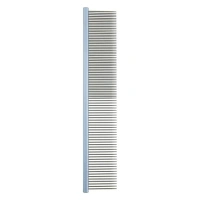 Расческа алюминиевая 19 см с матовой овальной ручкой, ультралёгкая, профи, 89 зубьев 29мм 50/50 DeLIGHT