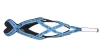 Шлейка ездовая классическая Невский Ангел (подкладка сеточка) со светоотражением Размер XXL, Цвет на голубом черная упряжка