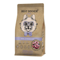 Best Dinner Holistic Sensible Adult Hypoallergenic Small&Mini Телятина и розмарин Сухой корм для собак мелких пород