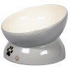 Миска керамическая для кошек на подставке 120 мл, Mr.Kranch Цвет серый