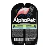 AlphaPet Кролик и черника Мясные кусочки в соусе для кошек с чувствительным пищеварением 80 г