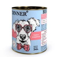 Best Dinner Exclusive Vet Profi Gastro Intestinal Ягненок и сердце консервы для собак с чувствительным пищеварением Вес 340 г