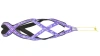 Шлейка ездовая классическая Невский Ангел (подкладка сеточка) со светоотражением Размер XXS, Цвет на фиолетовом белая упряжка