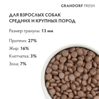 GRANDORF Fresh Ягненок с бататом для собак средних и крупных пород