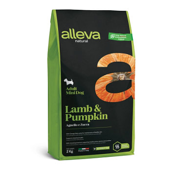 Alleva Dog Natural Lamb & Pumpkin Mini Ягненок и тыква для собак мелких пород