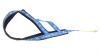 Шлейка ездовая классическая Невский Ангел (подкладка сеточка) со светоотражением Размер XXL, Цвет на голубом белая упряжка