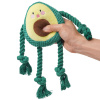 Игрушка Авокадо с канатиками и пищалкой 13,5 см, Mr.Kranch