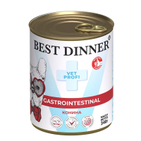 Best Dinner Exclusive Vet Profi Gastro Intestinal Конина консервы для собак с чувствительным пищеварением Вес 340 г