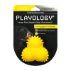Дентальный жевательный тройной мяч с ароматом для щенков SQUEAKY BOUNCE BALL, Playology Цвет желтый