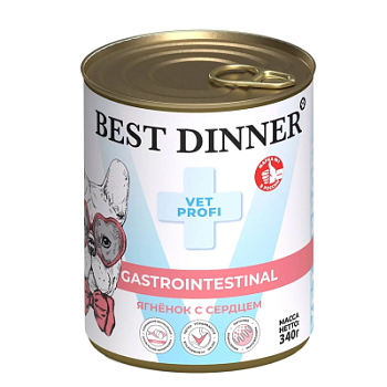Best Dinner Exclusive Vet Profi Gastro Intestinal Ягненок и сердце консервы для собак с чувствительным пищеварением