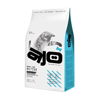 AJO Basic Line Active Индейка Сухой корм для взрослых активных кошек