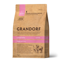 GRANDORF Ягненок с индейкой для щенков всех пород Вес 3 кг