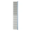 Расческа алюминиевая 19 см с матовой овальной ручкой, ультралёгкая, профи, 89 зубьев 29мм 50/50 DeLIGHT