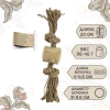 Бочонок на веревке 20 см S, COFEE WOOD