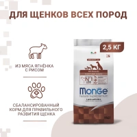 Monge Speciality Line Puppy&Junior Ягненок и рис Сухой корм для щенков всех пород Вес 2,5 кг