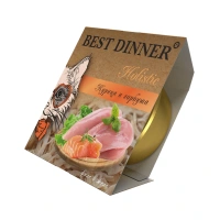 Best Dinner Holistic Курица и горбуша в желе для стерилизованных кошек, 75 г