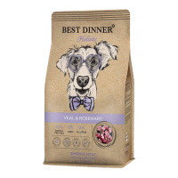 Best Dinner Holistic Sensible Hypoallergenic Medium&Maxi Телятина и розмарин Сухой корм для собак средних и крупных пород