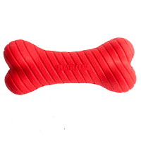 Двухслойная жевательная косточка с ароматом DUAL LAYER BONE, средняя, Playology Цвет красный