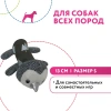 Пингвин с пищалкой разноцветный, 13 см размер S, Petpark