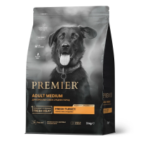 PREMIER Индейка Корм для собак средних пород c чувствительным пищеварением или склонных к аллергии Вес 3 кг