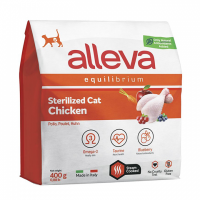 Alleva Equilibrium Sterilized Chicken корм с курицей для стерилизованных кошек Вес 0,4 кг