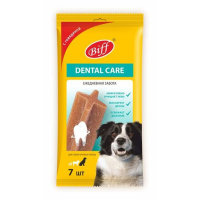Biff Жевательный снек для чистки зубов Dental Care с говядиной для собак крупных пород 270 г